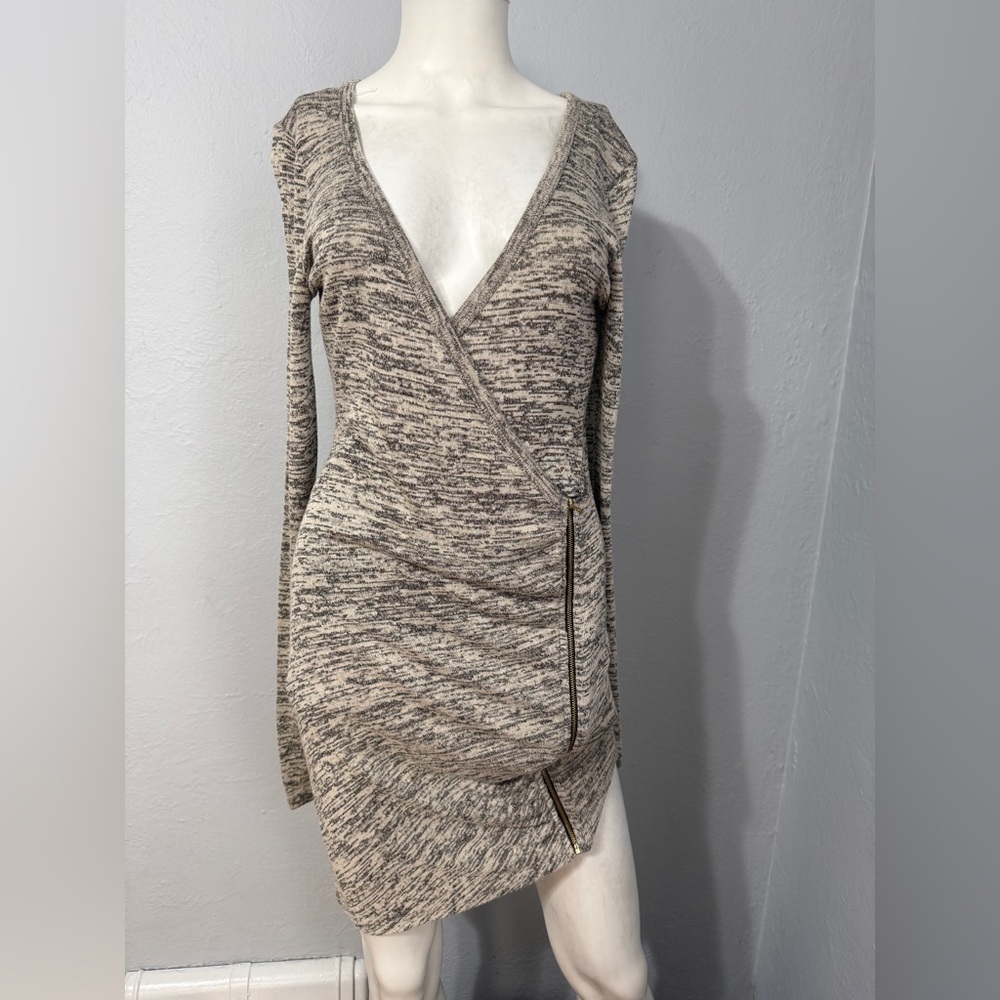 Windsor Beige and Brown Knit Dress